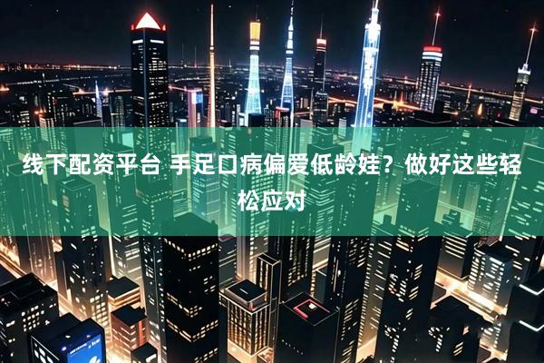 线下配资平台 手足口病偏爱低龄娃？做好这些轻松应对